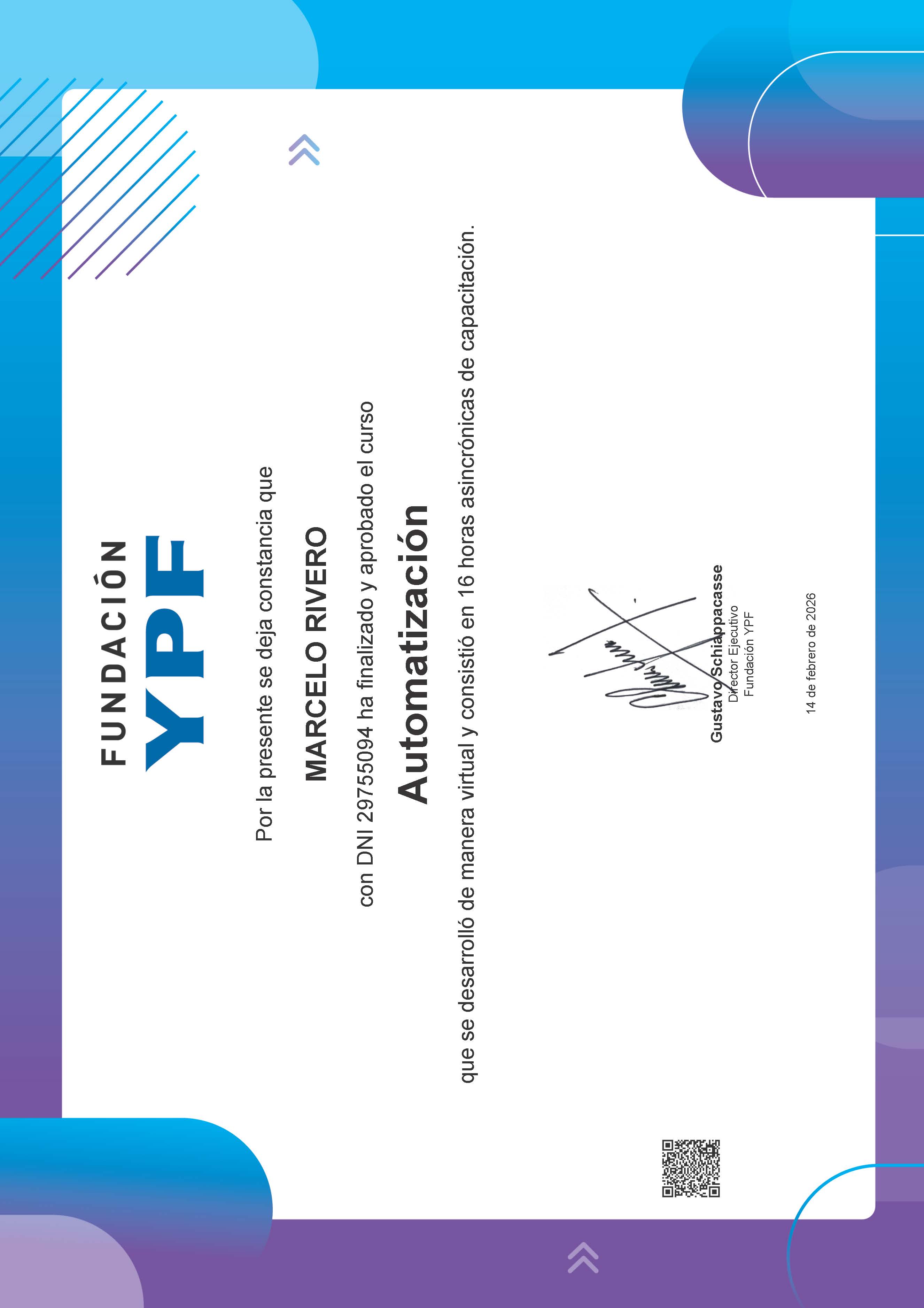 Certificado de estudios