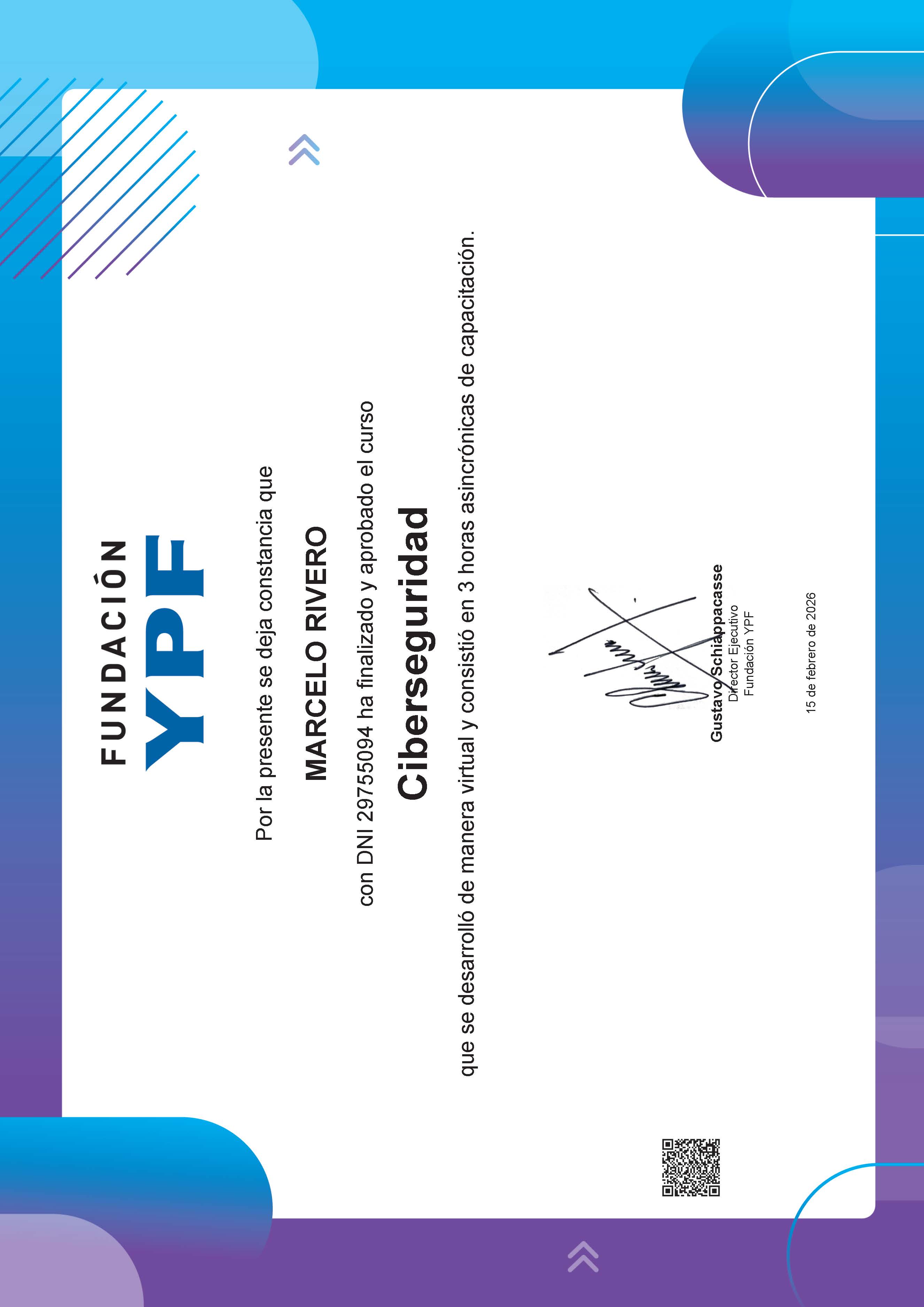 Certificado de estudios